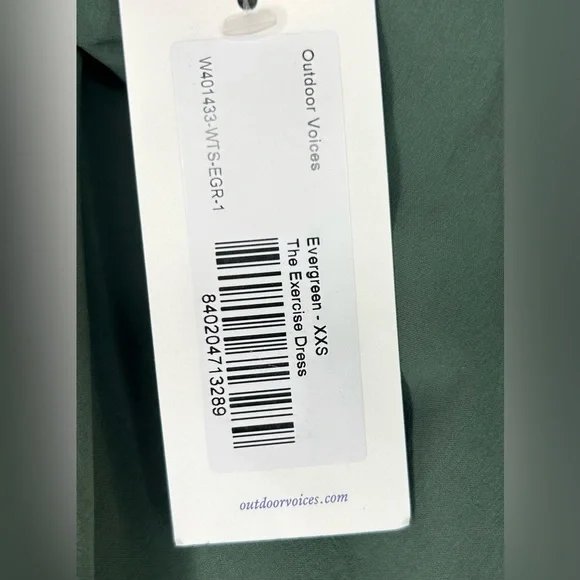 Outdoor Voices - The Exercise Dress - Evergreen, Size XXS - Picture 14 of 14